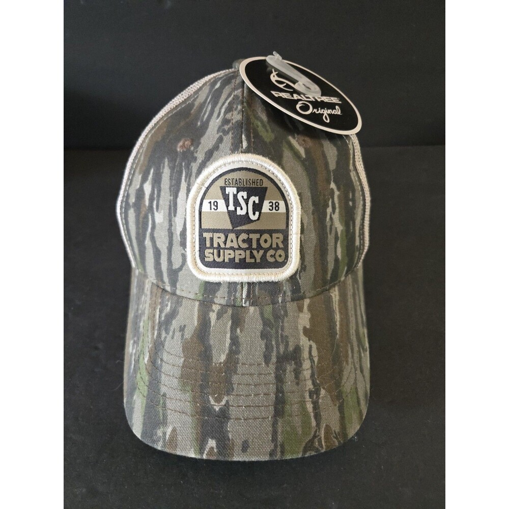 Tractor Supply Co TSC Realtree Original Camo Trucker Hat Snapback Mesh Cap NWT